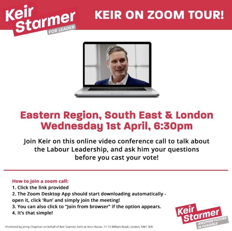 All the details on how to join the zoom video call 