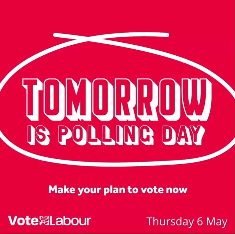 Make your plan to vote Labour tomorrow 